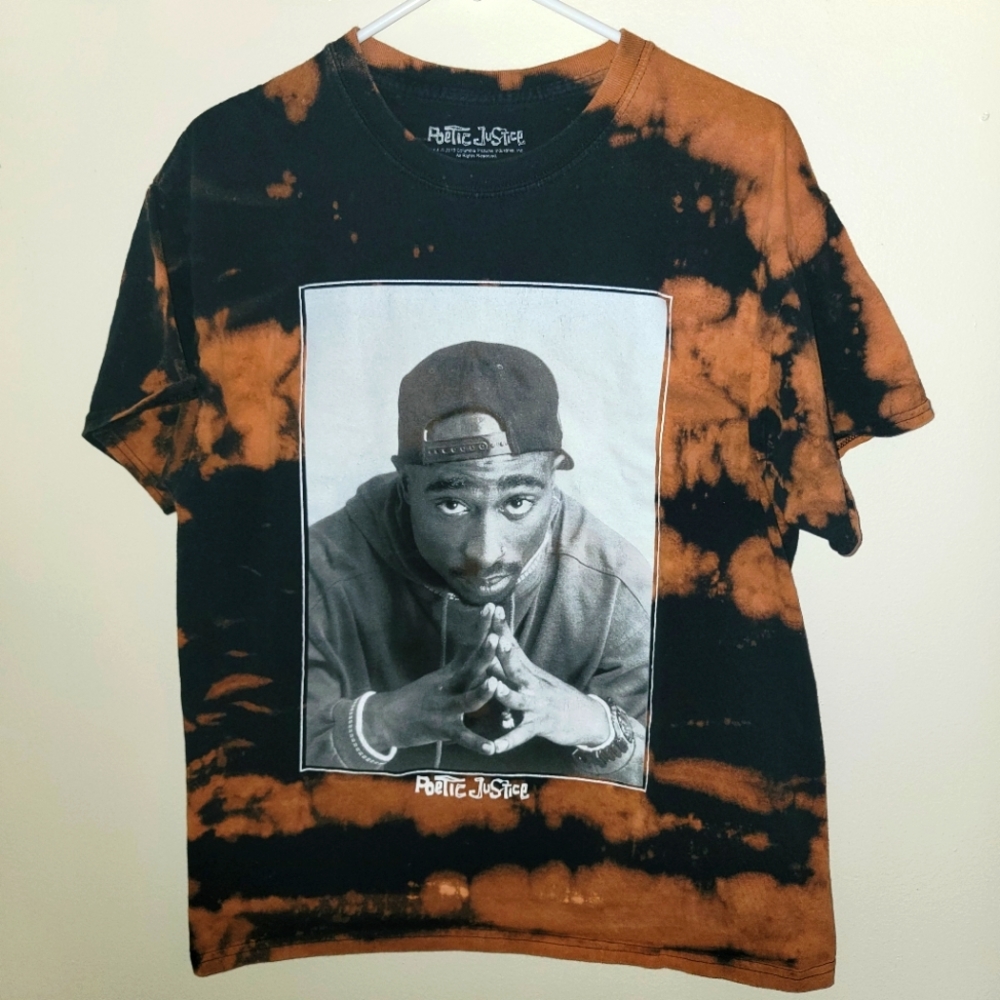 Tupac Poetic Justice Bleached Tshirt